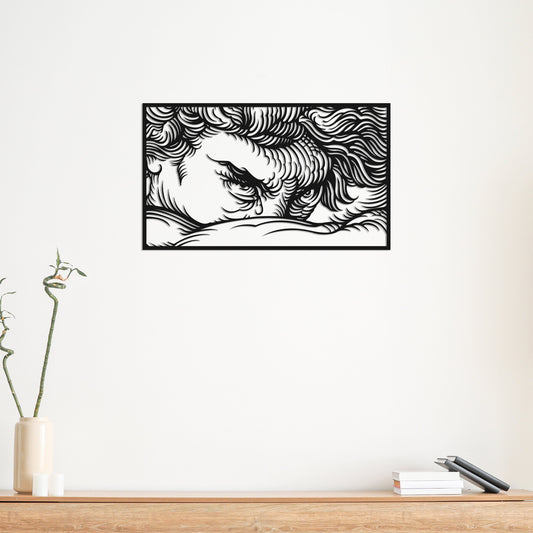 Fallen Angel Metal Wall Art: Unique Home Decor
