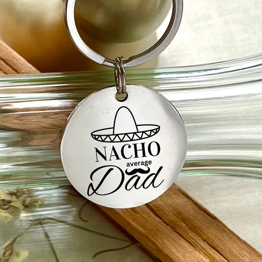 Personalized Nacho Average Family Keychain - Sizzling Family Bond!