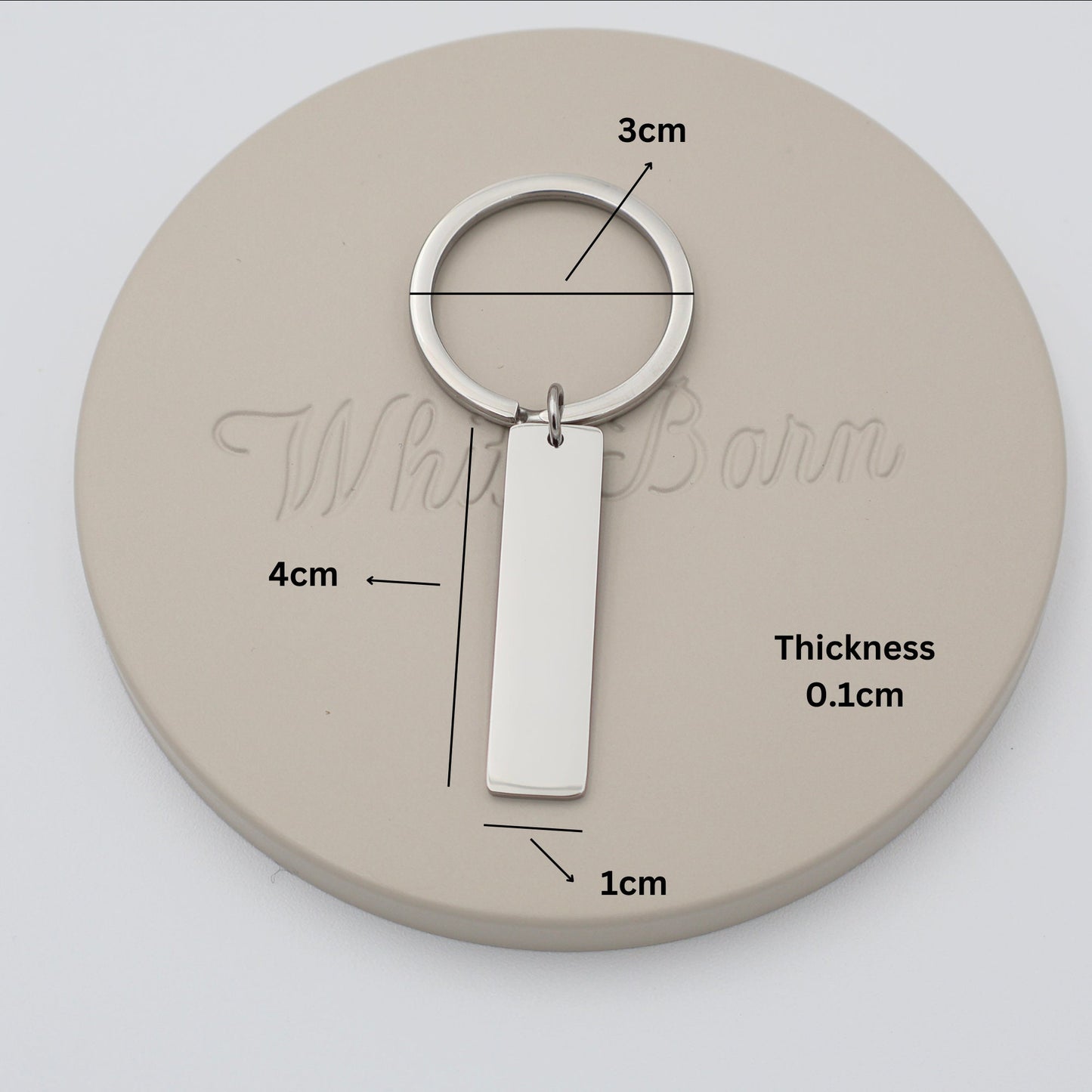 Personalized Date Stainless Steel Keychain Set - Couple's Gift