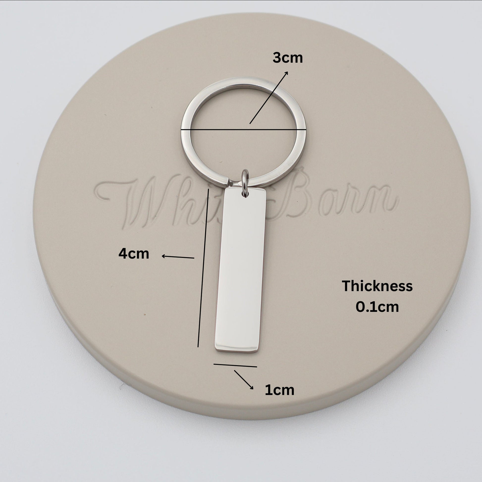 Personalized Date Stainless Steel Keychain Set - Couple's Gift