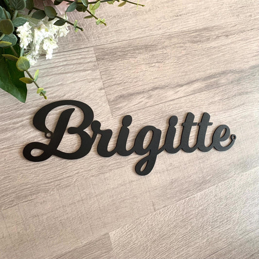 Custom Metal Script Words, Personalized Laser Cut Letters, Sign for Home Decor, Door Plaque