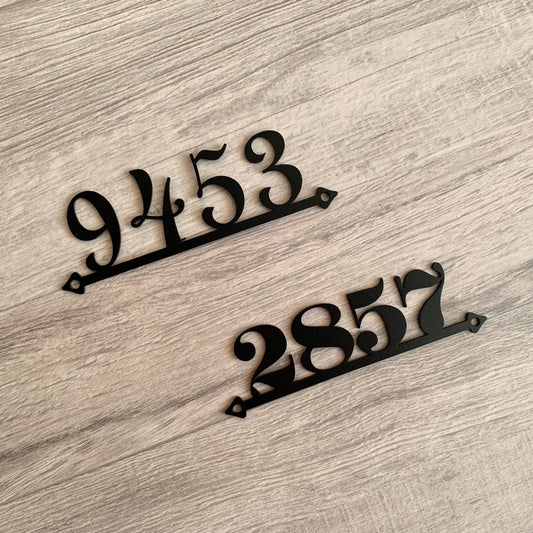 Custom Metal House Number Sign - Personalized Address Numbers & Letters - Front Door Sign