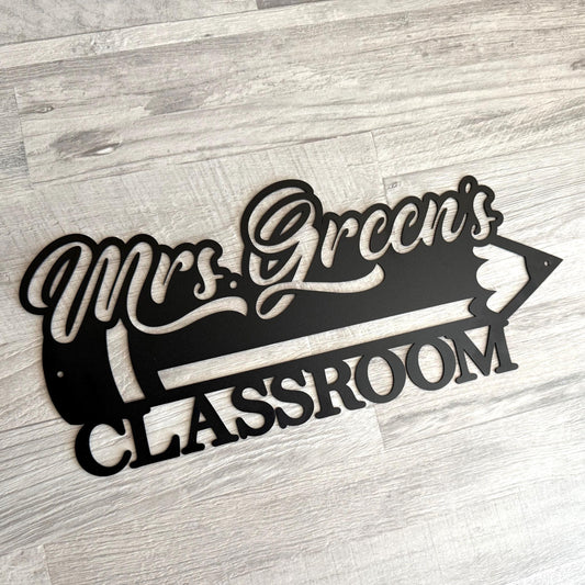 Custom School Name Sign – Personalized Teacher Door Sign – Classroom Decor